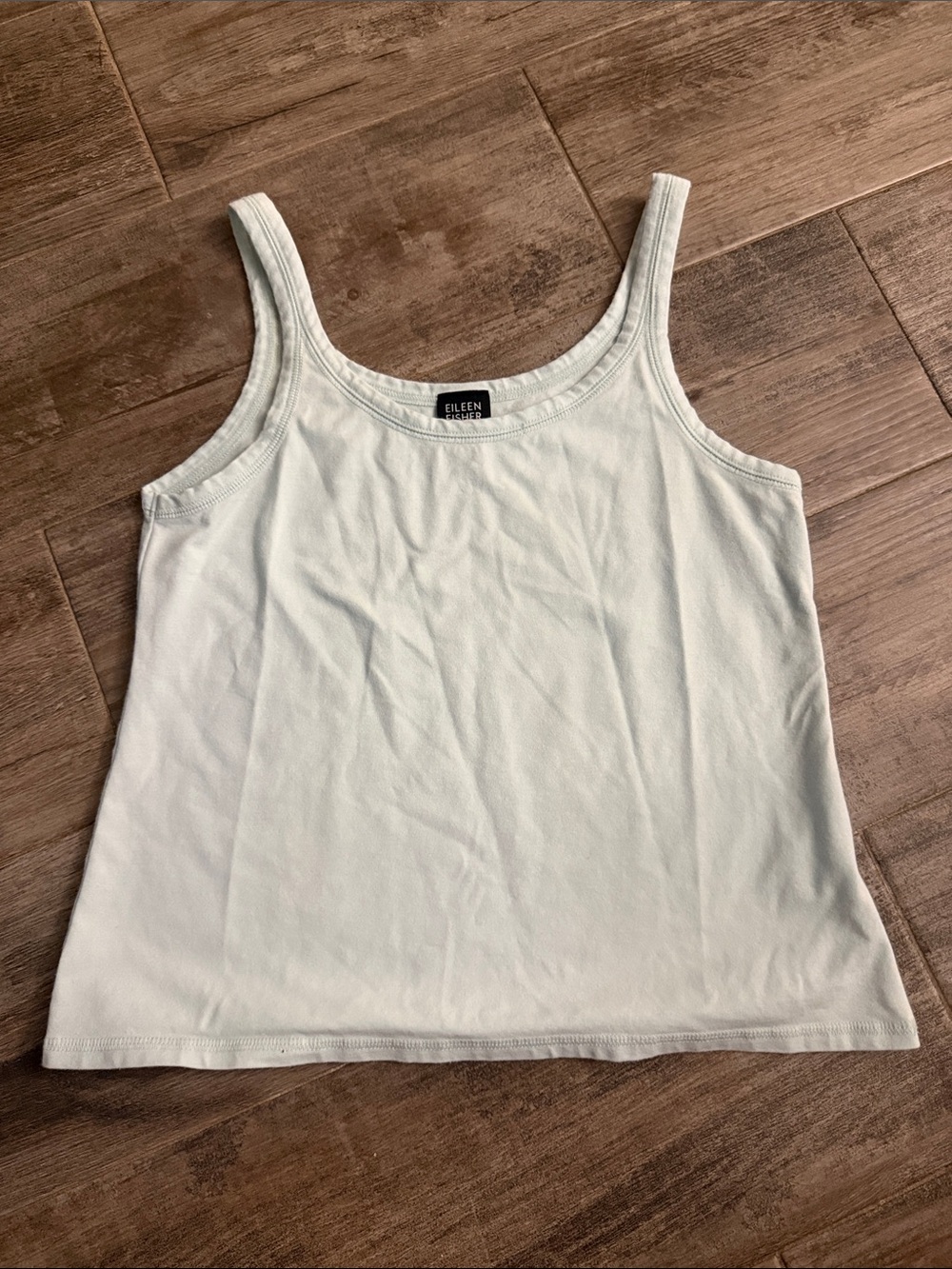 Eileen Fisher Tank Top WomensScoop Neck Cotton Blend Jersey Sz M